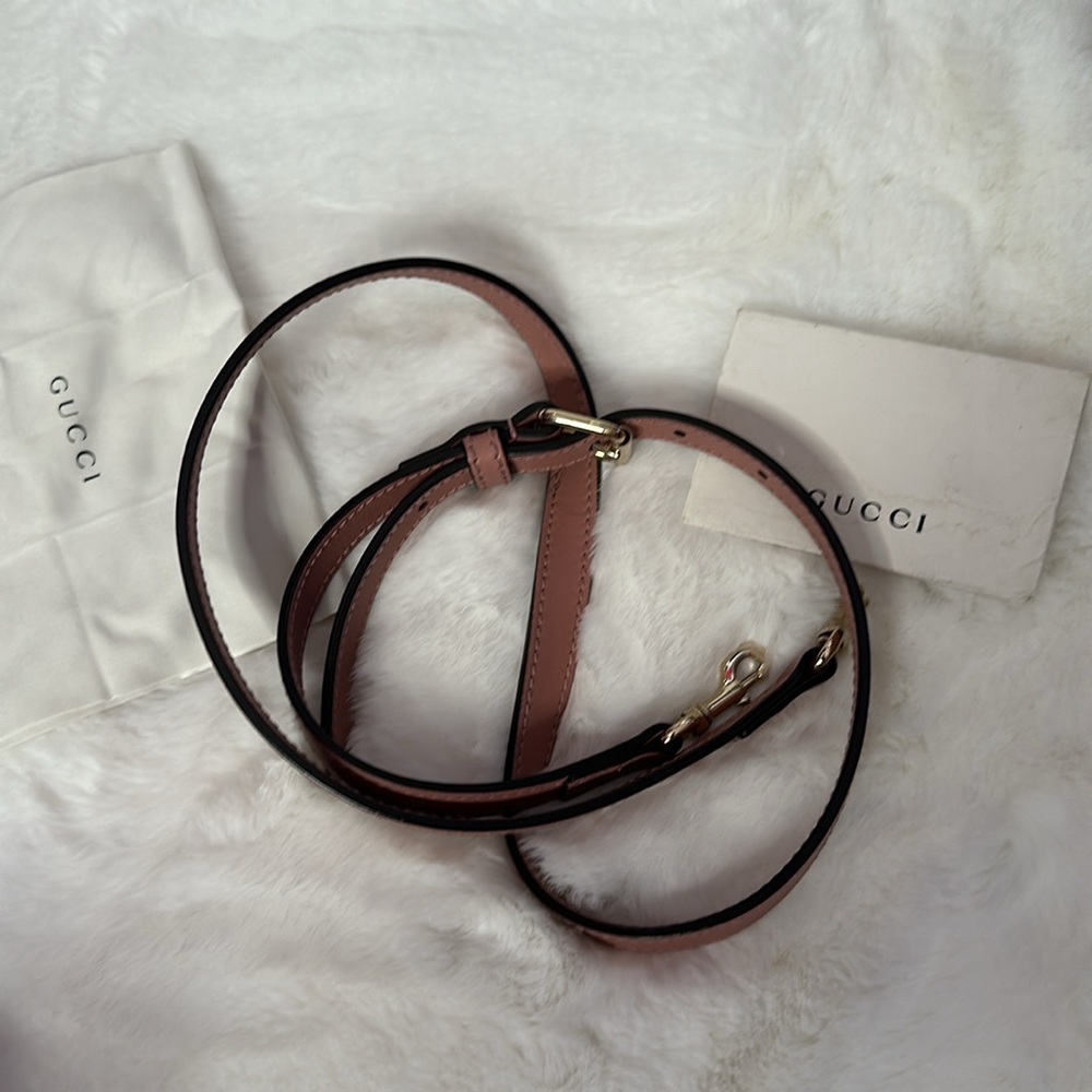 💯 Gucci 🌸 Mini Mauve Pink Crossbody Bag - Picture 4 of 13